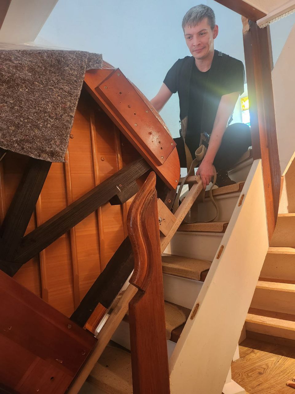 Flügeltransport mit Engstelle